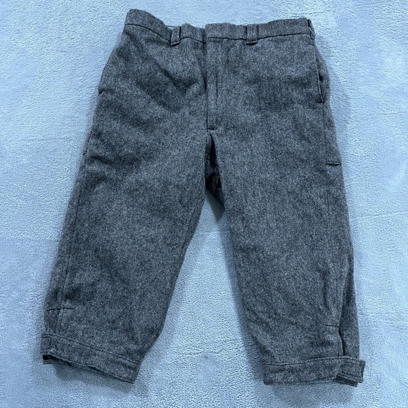 Vintage Woolrich Pants‎ Mens 32x19 Knicker 1902 Gray Wool Lined Hunting 70s